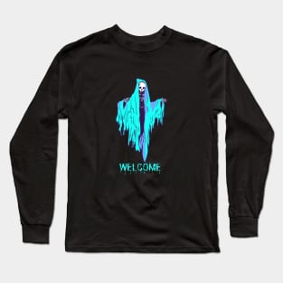 Halloween Scary Ghost Long Sleeve T-Shirt